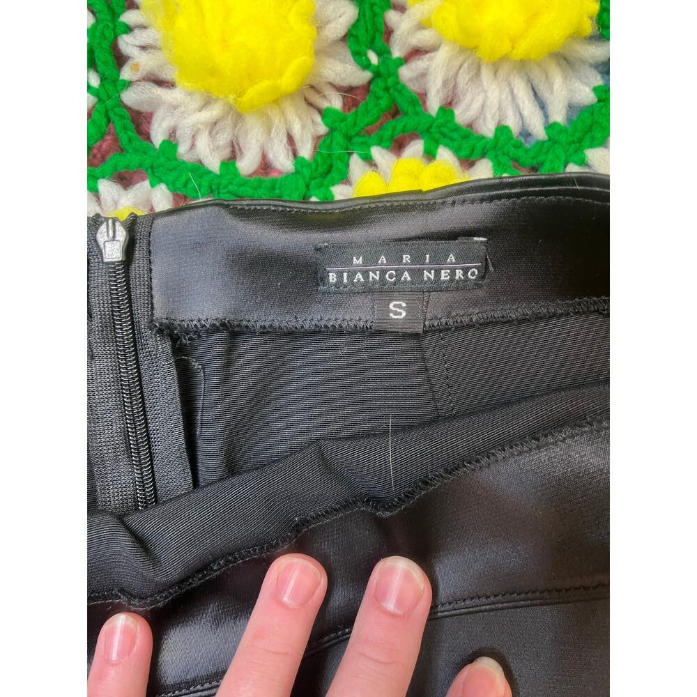 Maria Bianca Nero Black Knee Length Pencil Skirt - Picture 7 of 7